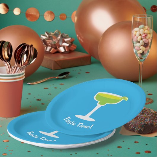 マルガリータカスタマイズ文字 ペーパープレート (複数)