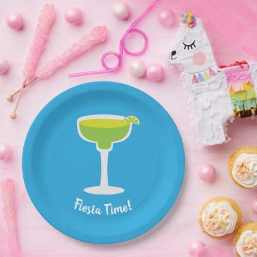 マルガリータカスタマイズ文字 ペーパープレート (パーティー)