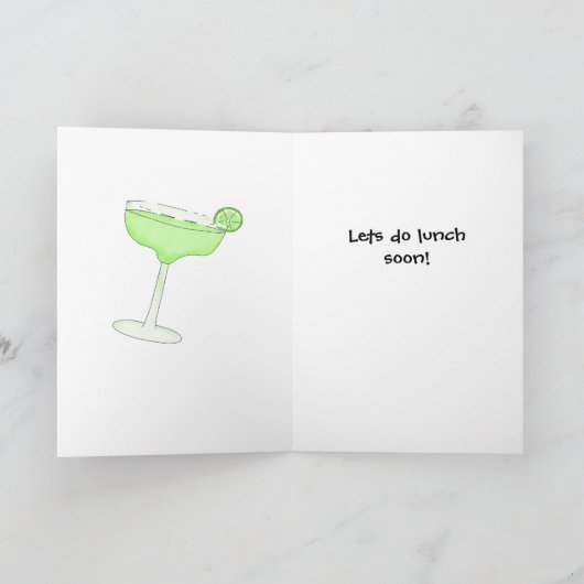 マルガリータグアカモールガールフレンズフレンドシップ カード (内部)