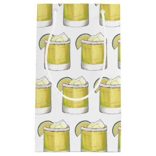 マルガリータサマーカクテルミックスドリンクライムグリーン スモールペーパーバッグ (正面)