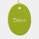 マルガリータサマーカクテルミックスドリンクライムグリーン セラミックオーナメント (裏面)