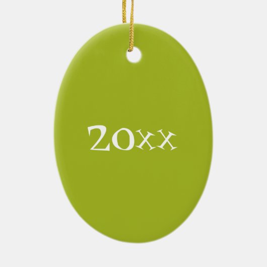 マルガリータサマーカクテルミックスドリンクライムグリーン セラミックオーナメント (裏面)