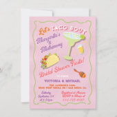 マルガリータズマトリモンスメキシカンフィエスタブライダルシャワー 招待状 (正面)