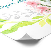 マルガリータバーサインブライダルシャワーデザートサボテン ポスター (角)