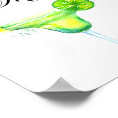 マルガリータバー標識 ポスター (角)