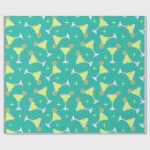 マルガリータパターン(の模様が)あるカクテル ラッピングペーパー (フラット)