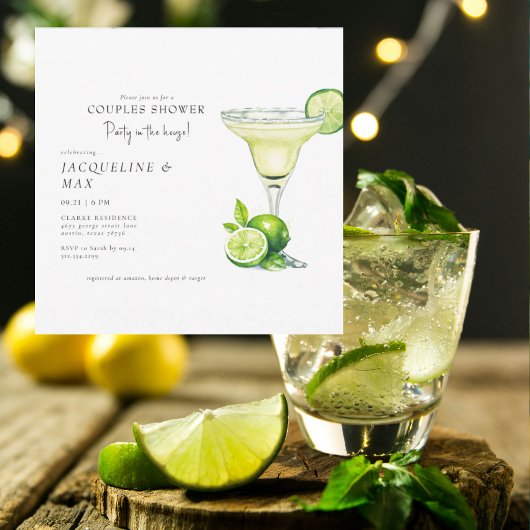 マルガリータパーティーカップルズスクエアウェディングシャワー