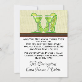 マルガリータパーティー - 裏面参照 - 招待状