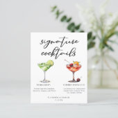 マルガリータフランスのさくらんぼ75結婚さんのカクテルメニュー (スタンド正面)