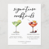 マルガリータフランスのさくらんぼ75結婚さんのカクテルメニュー (正面)