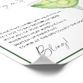 マルガリータブライダルシャワーそのゲームにリングを置く ポスター (角)