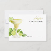 マルガリータブライダルシャワーアドバイスザブライドカード 招待状 (正面)