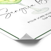 マルガリータブライダルシャワーサングリアバー ポスター (角)