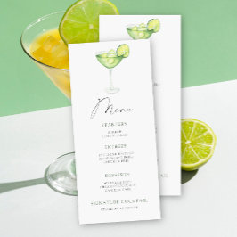 マルガリータブライダルシャワーメニュー メニュー