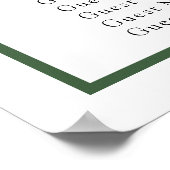 マルガリータブライダルシャワー座席表 ポスター (角)