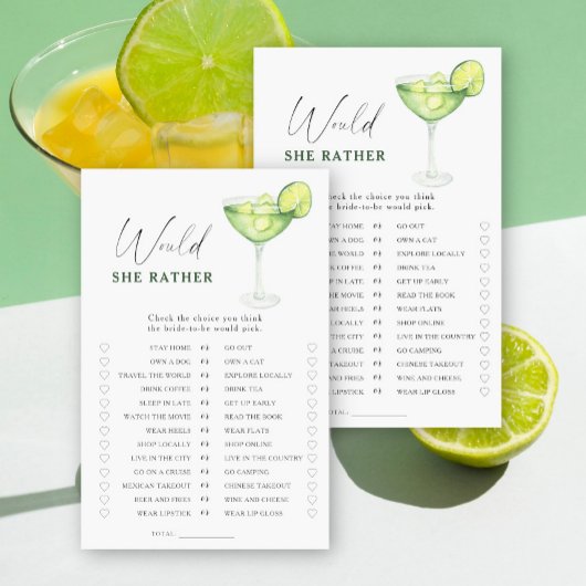 マルガリータブライダルシャワー彼女はむしろゲームをする