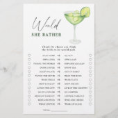 マルガリータブライダルシャワー彼女はむしろゲームをする (正面)