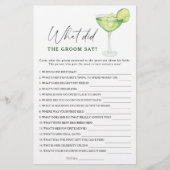 マルガリータブライダルシャワー新郎は何と言った (正面)