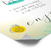 マルガリータライムブライダルシャワーミモザバー ポスター (角)