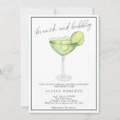 マルガリータライムブランチアンドバブリー 招待状 (正面)