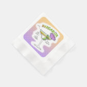 マルガリータレシピカクテルアート 縁ありカクテルナプキン (角)