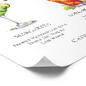 マルガリータロングアイランドティーのシグネチャーカクテルメニュー ポスター (角)