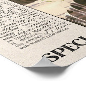 マルガリータヴィンテージスタイル新聞芸術プリント ポスター (角)