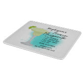 マルガリータ凍っていレシピパーソナライズされた カッティングボード (角)