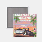 マルガリータ島 – ベネズエラ旅行ポスター マグネット (正面/裏面)