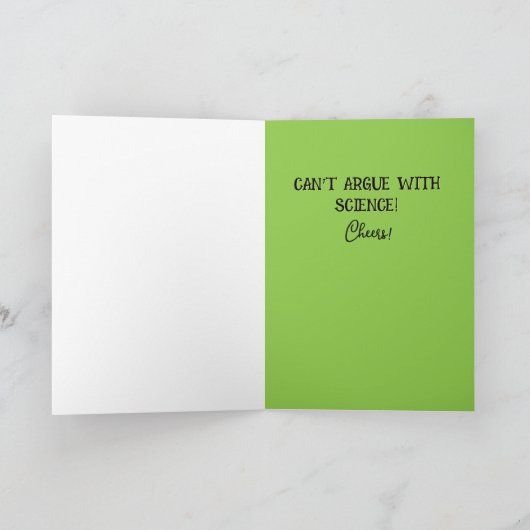 マルガリータ愛好家のおもしろい記入された折り畳みグリーティングカード カード (内部)