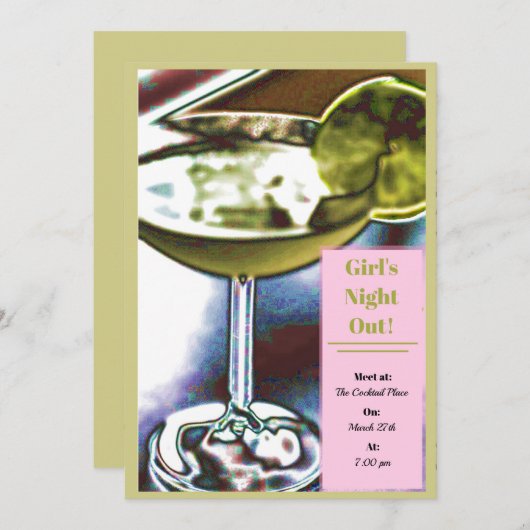 マルガリータ招待状 招待状 (正面/裏面)