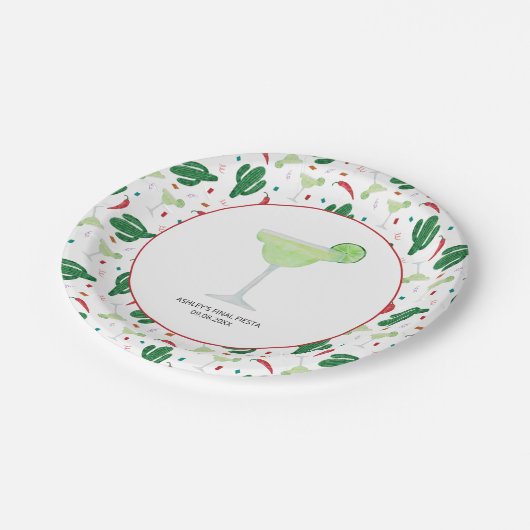 マルガリータ結婚ズバチェロレッテ、ファイナルフィエスタ ペーパープレート (アングル)