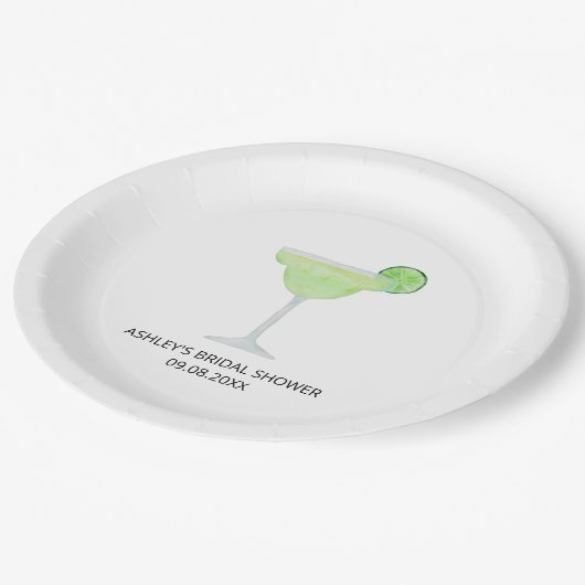 マルガリータ結婚ズブライダルシャワーフェスタ ペーパープレート (アングル)