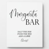 マルガリータ結婚バーの看板Tabletop Plates フォトプラーク (正面)