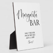 マルガリータ結婚バーの看板Tabletop Plates フォトプラーク (側面)