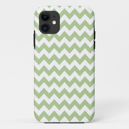 マルガリータ緑のシェブロンのiPhone 5/5Sの箱 Case-Mate iPhoneケース (裏面)