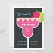 マルガリータ誕生日パーティーへの招待 招待状 (正面)