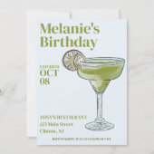 マルガリータ誕生日パーティー 招待状 (正面)