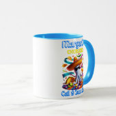 マルガリータ非常用ソンブレロをかぶったタコ マグカップ (正面右)