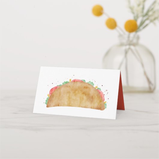 マルガリータ グラス、テキーラとタコのフィエスタ プレイスカード (裏面)