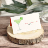 マルガリータ グラス、テキーラとタコのフィエスタ プレイスカード