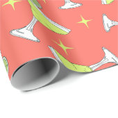 マルガリータ コクテール ピンクの模様 ラッピングペーパー (ロールコーナー)