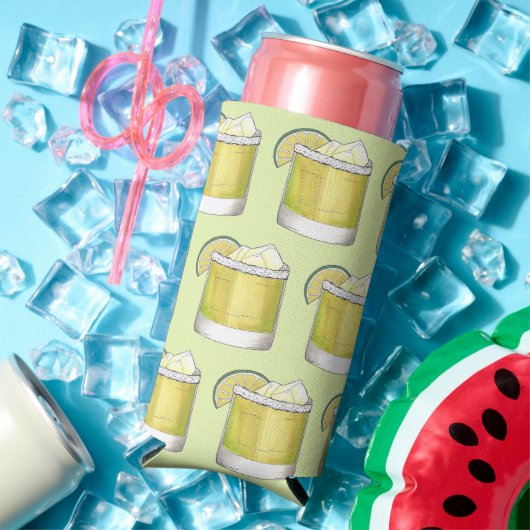 マルガリータ サマー カクテル ミックス ドリンク ライム グリーン スリム缶クーラー (インサイチュ 夏)