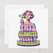 マルガリータ・フィエスタ・カクテル・パーティ・セレブレーション 招待状 (正面/裏面)