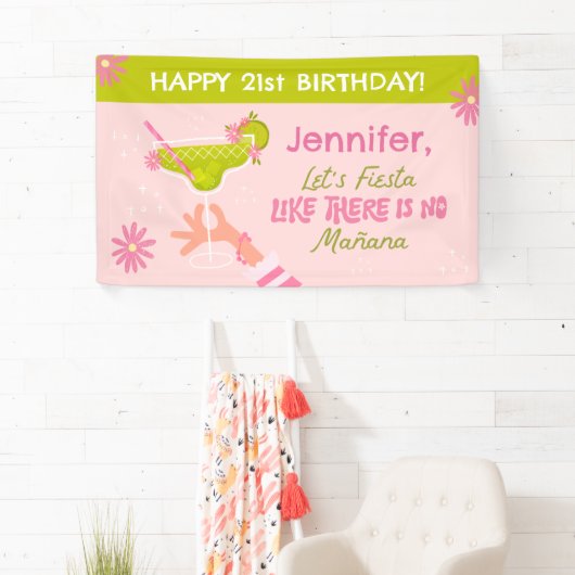 マルガリータ・フィエスタ 大人誕生日パーティーバナー 横断幕 (インサイチュ)
