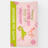 マルガリータ・フィエスタ 大人誕生日パーティーバナー 横断幕 (縦)