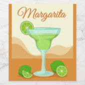 「マルガリータ」ボトルラベル ワインラベル (シングルラベル)