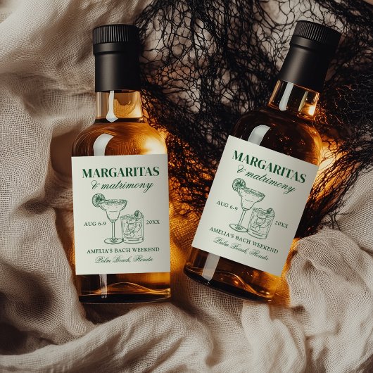 マルガリータ&マトリモニーバチェロレッテウィークエンド リキュールボトルラベル