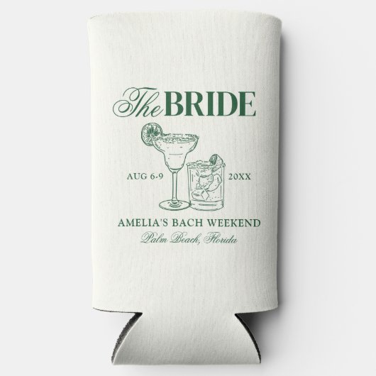 マルガリータ&マトリモニーバチェロレッテザブライド スリム缶クーラー (正面)