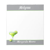 マルガリータ・ママ！おもしろいギフトカスタム ノートパッド (正面)